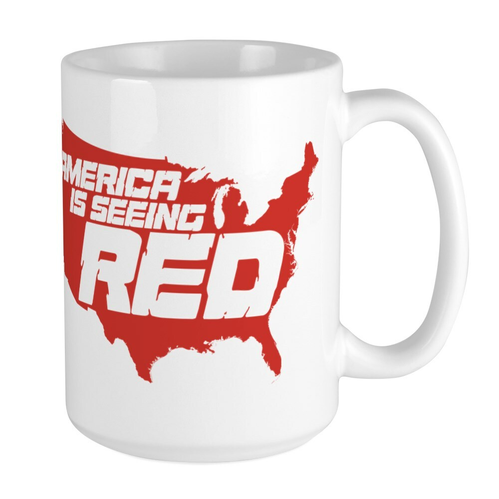 CafePress Seeing Red Coffee Mug, Large 15 oz. White Coffee Cup (2020217326)
