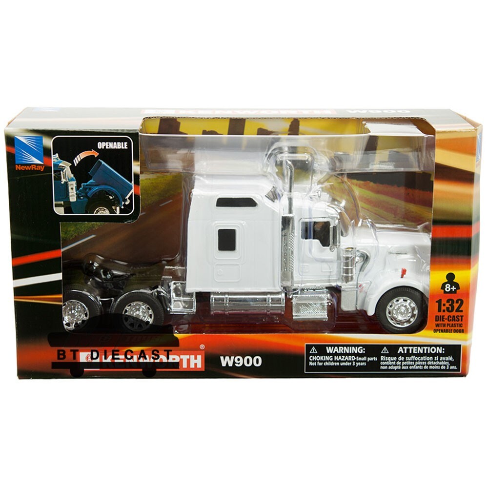 NEW RAY LONGHAULER KENWORTH W900 TRACTOR CAB 1/32 MODEL WHITE 52933 A