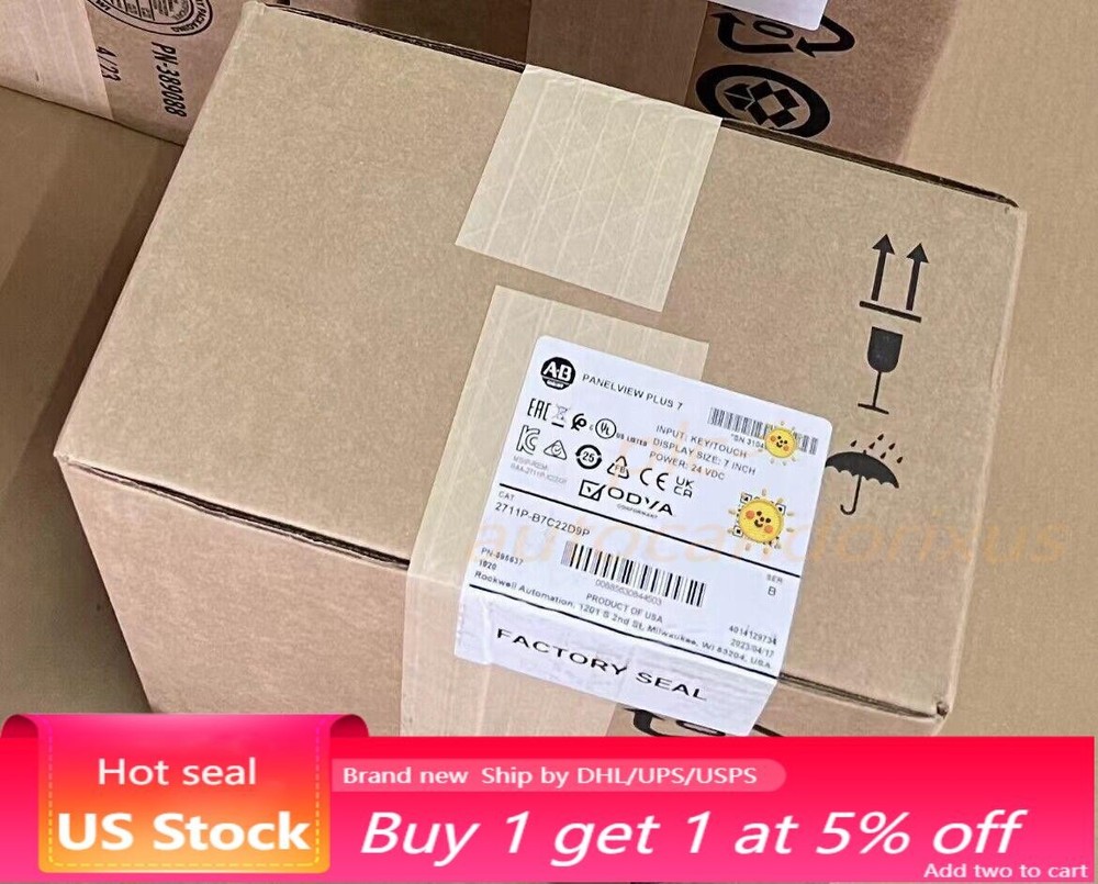Allen Bradley 2711P-B7C22D9P PanelView Plus 7, New Sealed 2711PB7C22D9