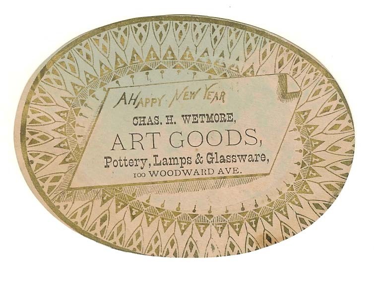 Victorian Scrap Happy New Year Art by Chas H Wetmore 1880s-image