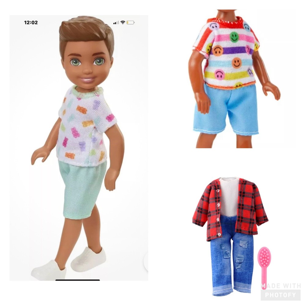 Barbie Club Chelsea Boy Doll Gummy Bear T-Shirt - Chelsea Boy doll clothes lot