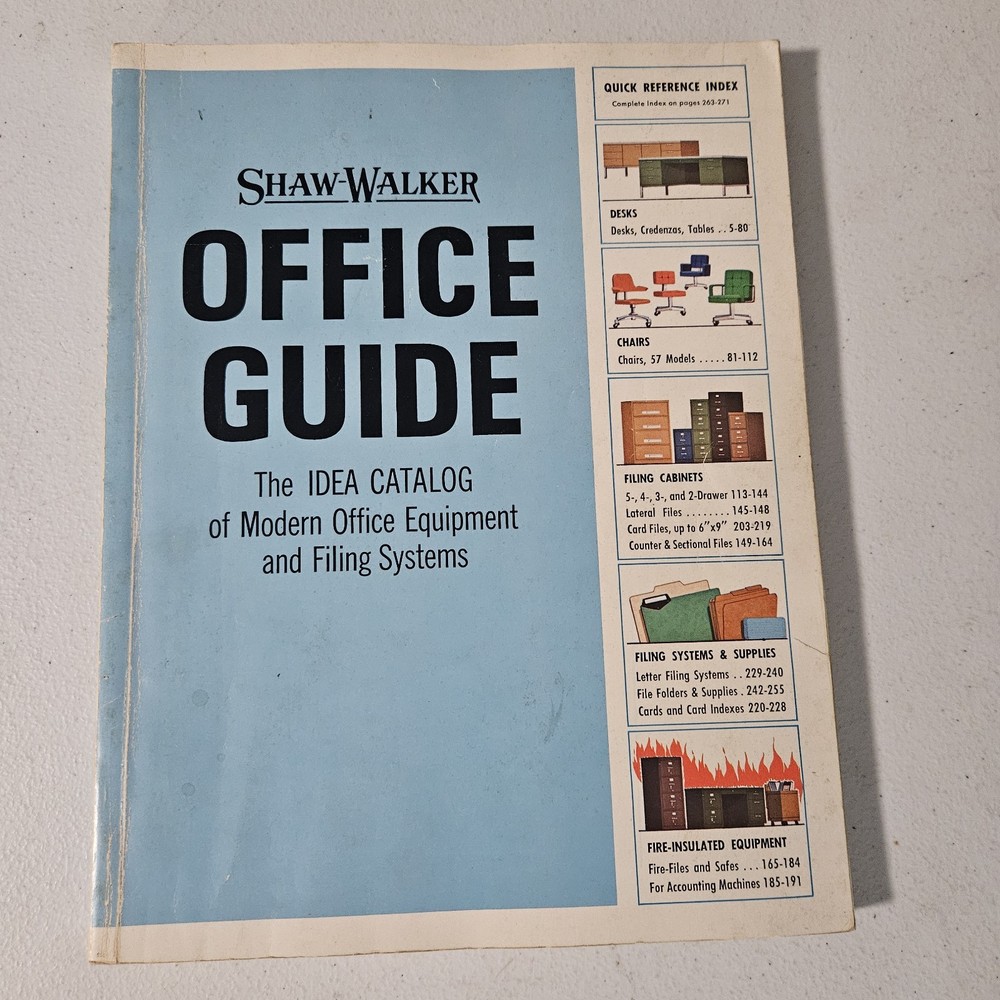 Shaw Walker Office Guide The Idea Catalog 1940s