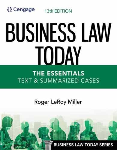 Business Law Today - The Essentials: - Paperback, by Miller Roger - Very Good z