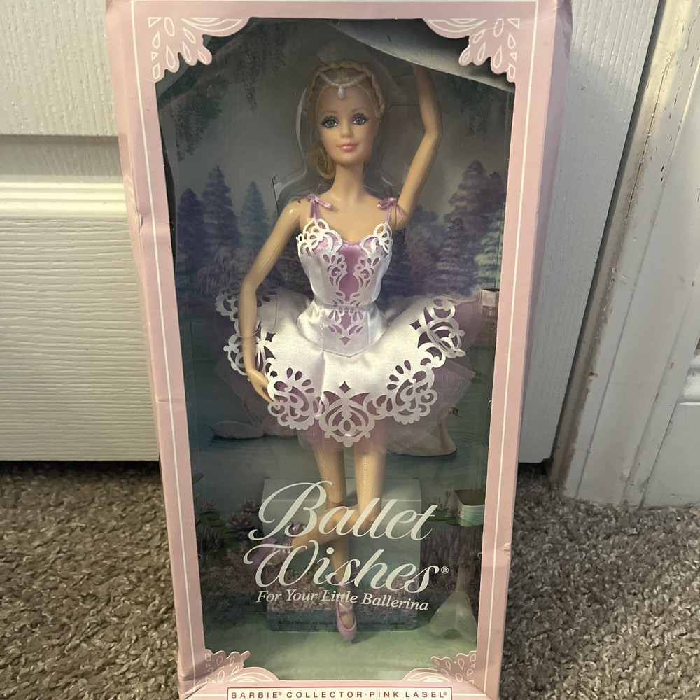 NIB Barbie Collector 2015 Ballet Wishes Lavender Tutu Pink Label Doll Mattel