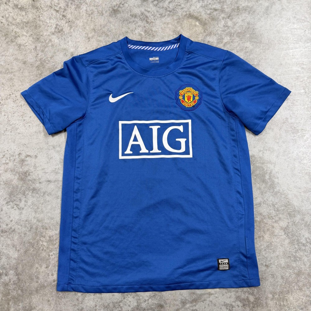 Manchester United Jersey Mens Medium Blue Premier League Soccer Nike Ronaldo 7