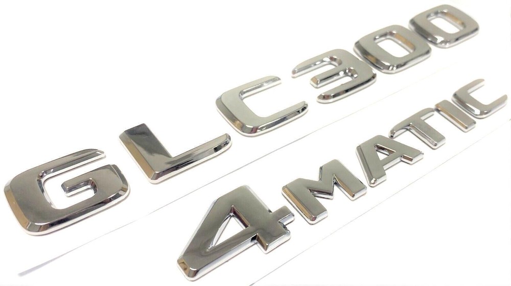 GLC300 4MATIC Chrome Trunk Emblem Badge Sticker Decal