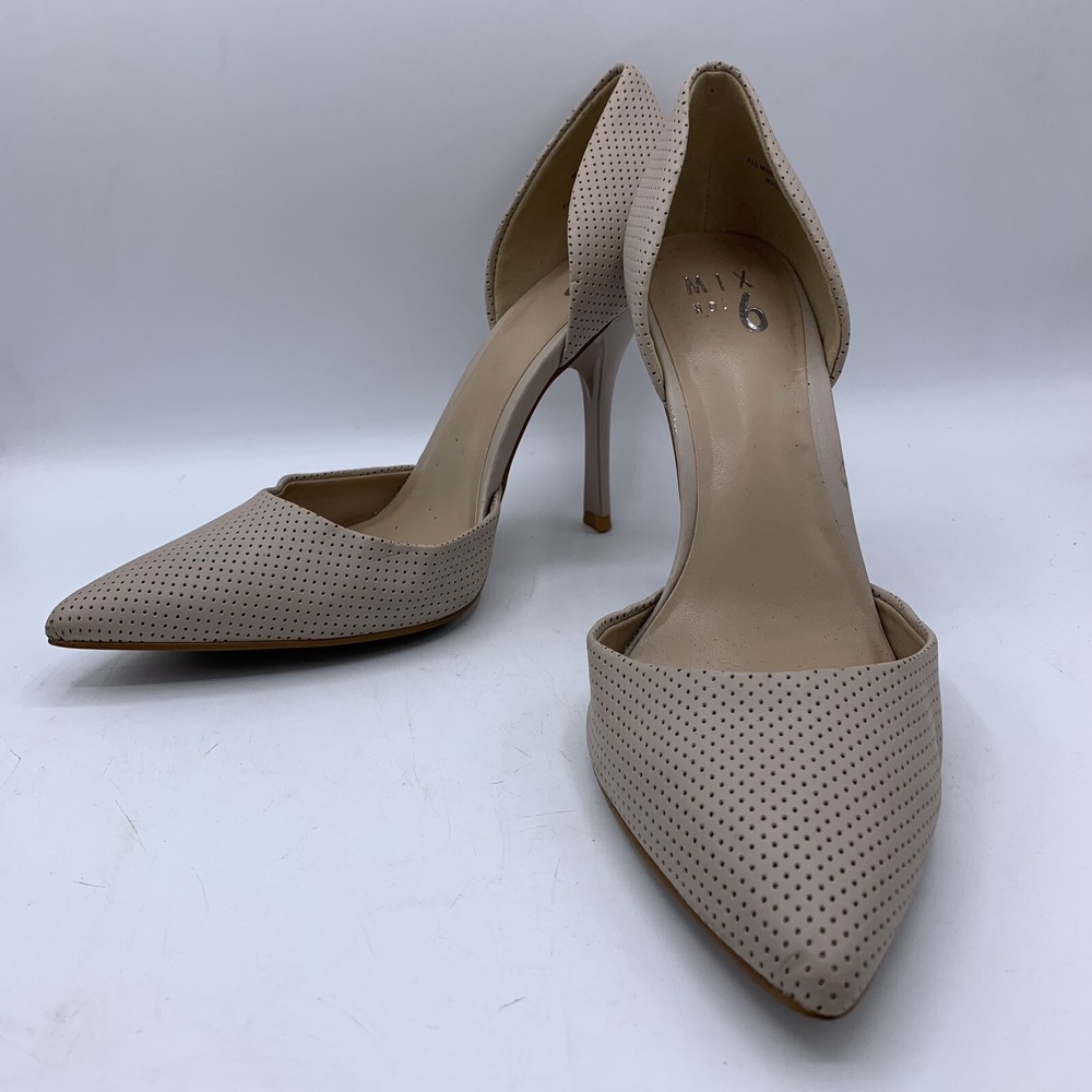 Beige Nude Stiletto Pumps High Heels Mix No 6 Size 9.5