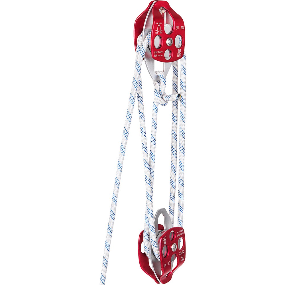 VEVOR Twin Sheave Block and Tackle 7700Lb Pulley System 200 ft x 1/2