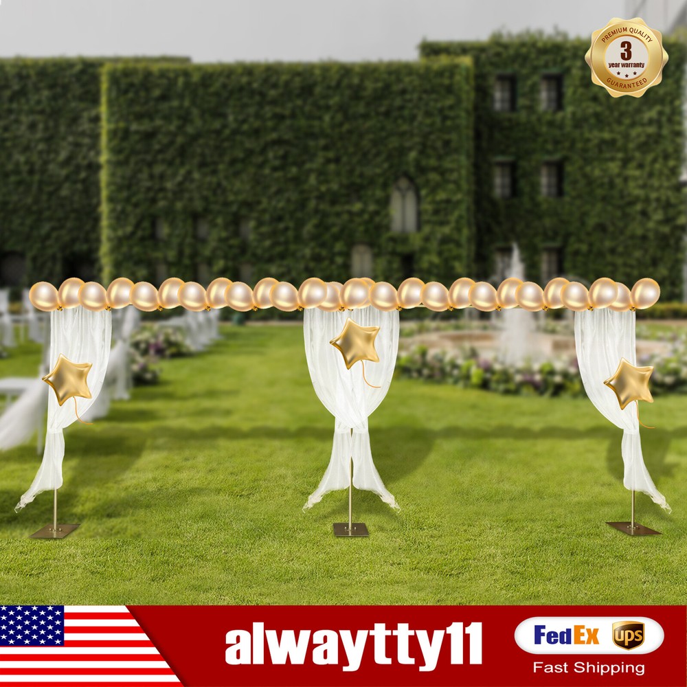 Modern Gold Steel Freestanding Backdrop Stand for Wedding Party Photography