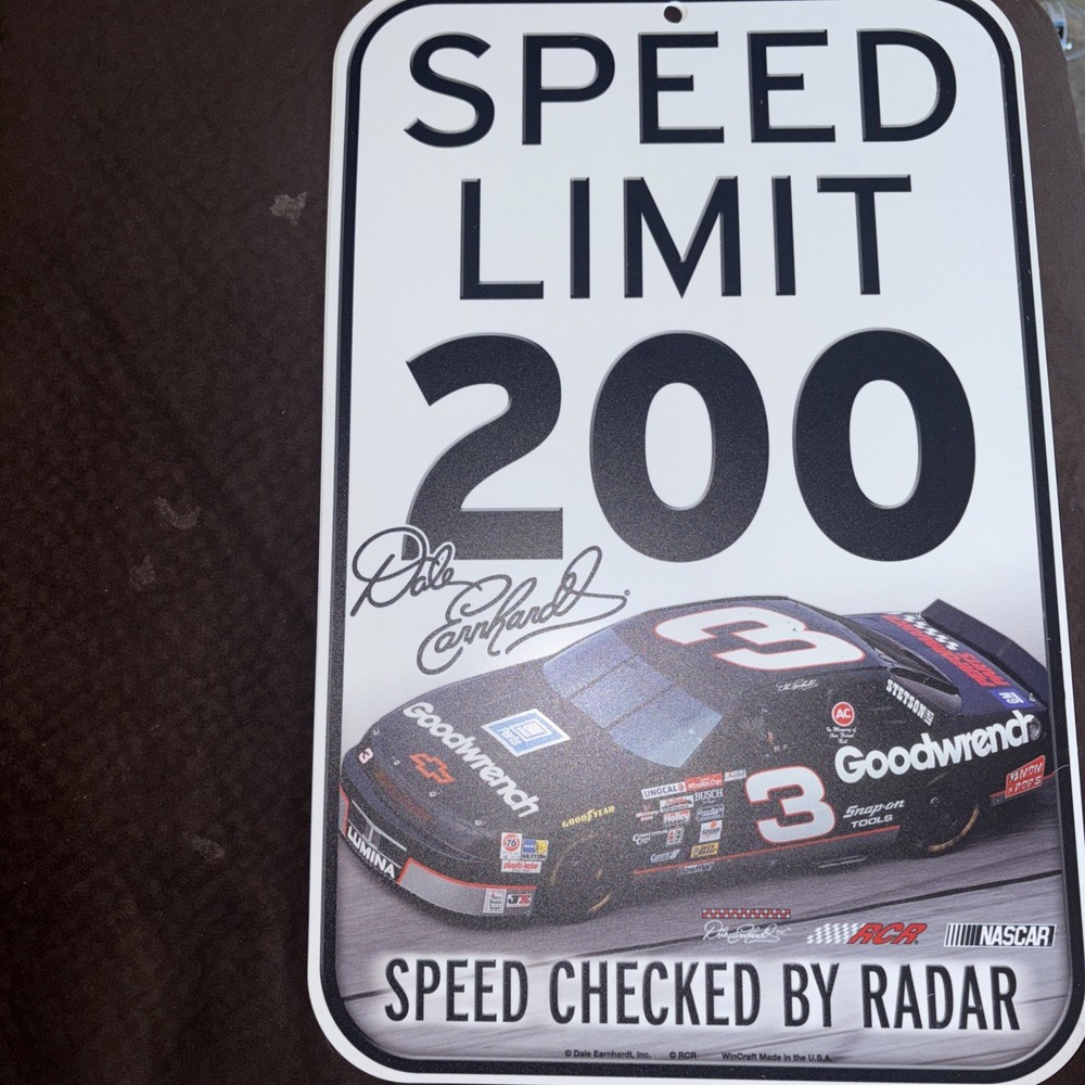 DALE EARNHARDT 11x17 NASCAR Licensed Durable Plastic Poster Sign