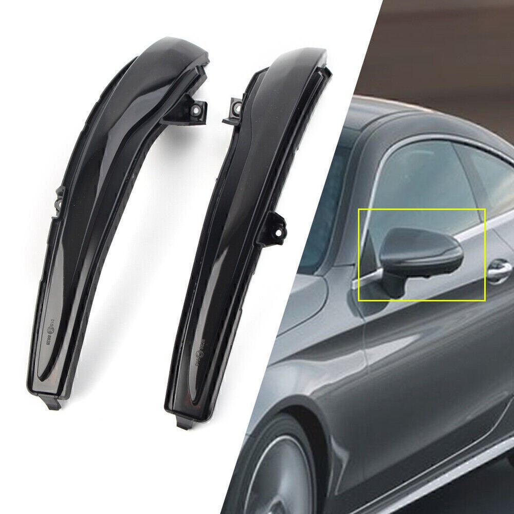 Fit Benz C E S V GLC Class W205 X253 15-18 Turn Signal Light Side Mirror Dynamic