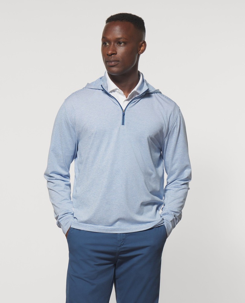 johnnie-O Hybrid Performance 1/4 Zip Hoodie Pipeline Size XL