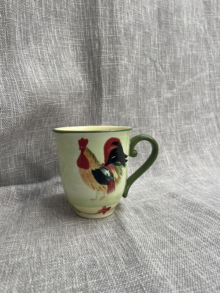 Pfaltzgraff Daybreak Farmhouse Rooster Coffee Mug  
