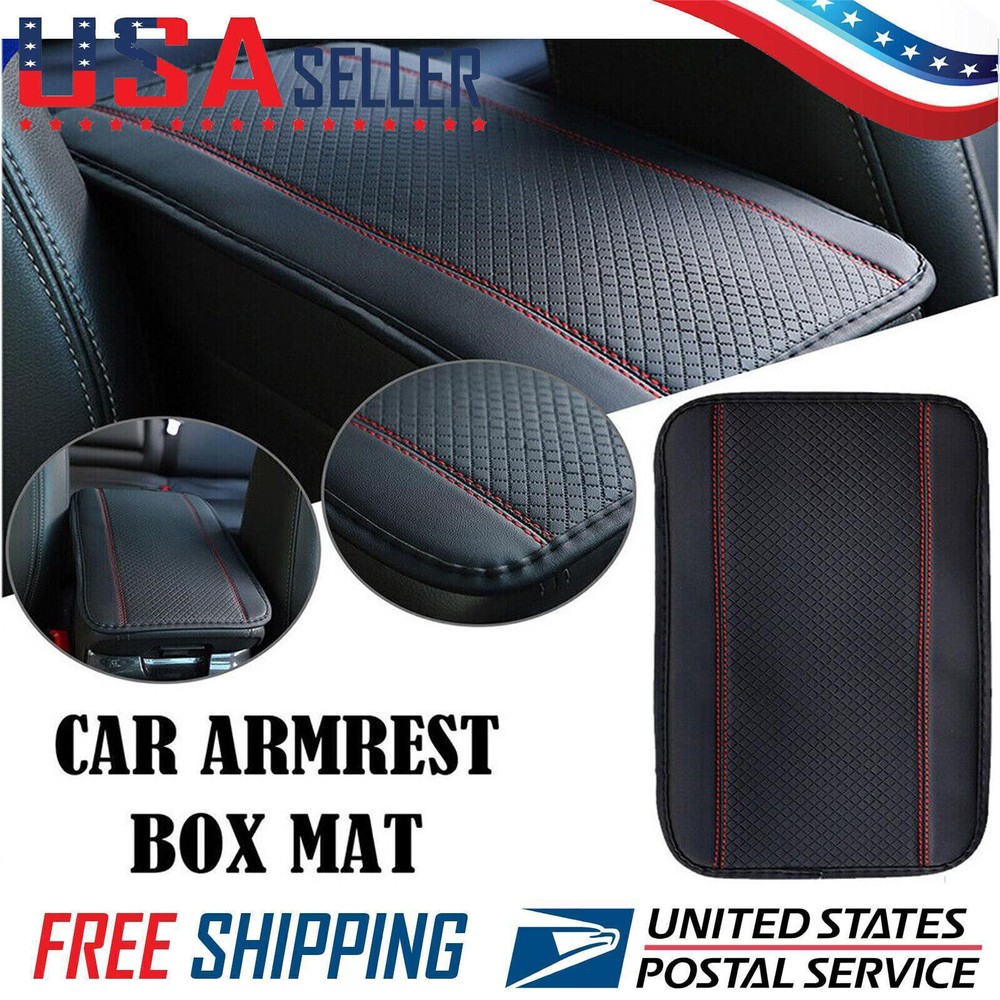 Universal Car Armrest Cushion Cover with Console Box Pad Protector Mat
