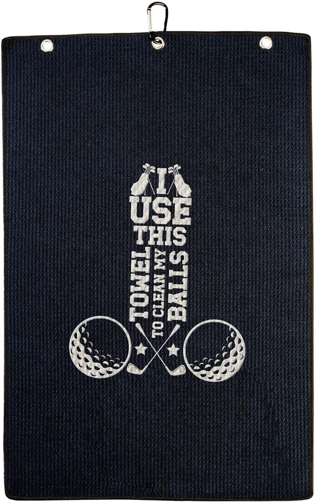 Funny Golf Towel for Men - Golf Bag Accessory & Gift Idea on National Golf Day
