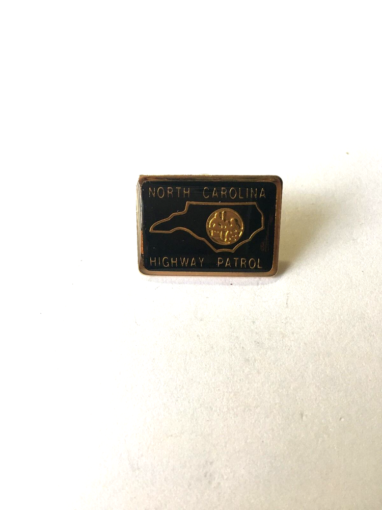 Lapel Pin North Carolina Highway Patrol Tie Tac Small Clutch Back Style Vintage