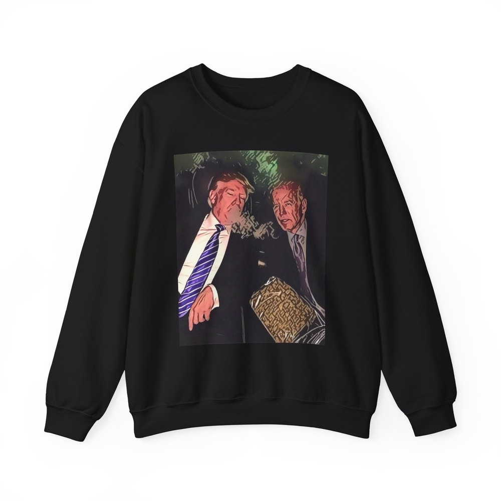 Donald Trump Joe Biden Unity Graphic LS Unisex Heavy Blend™ Crewneck Sweatshirt