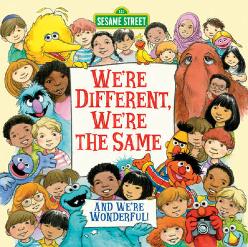 Sesame Street Hardcover We're Different We're the Same in Very Good Condition
