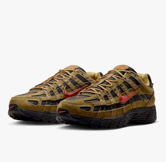 IH0946-300 Nike P-6000 Premium Cordura Olive Flak Black Quantum (Men's)size 10.5