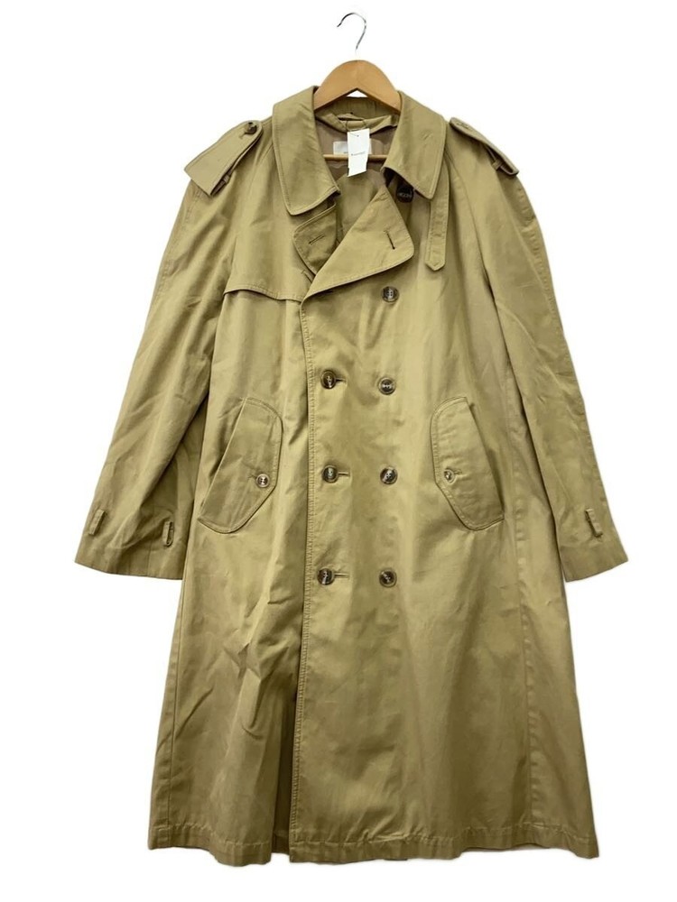 Trench Coat/-/Cotton/Beg/Plain// 5578