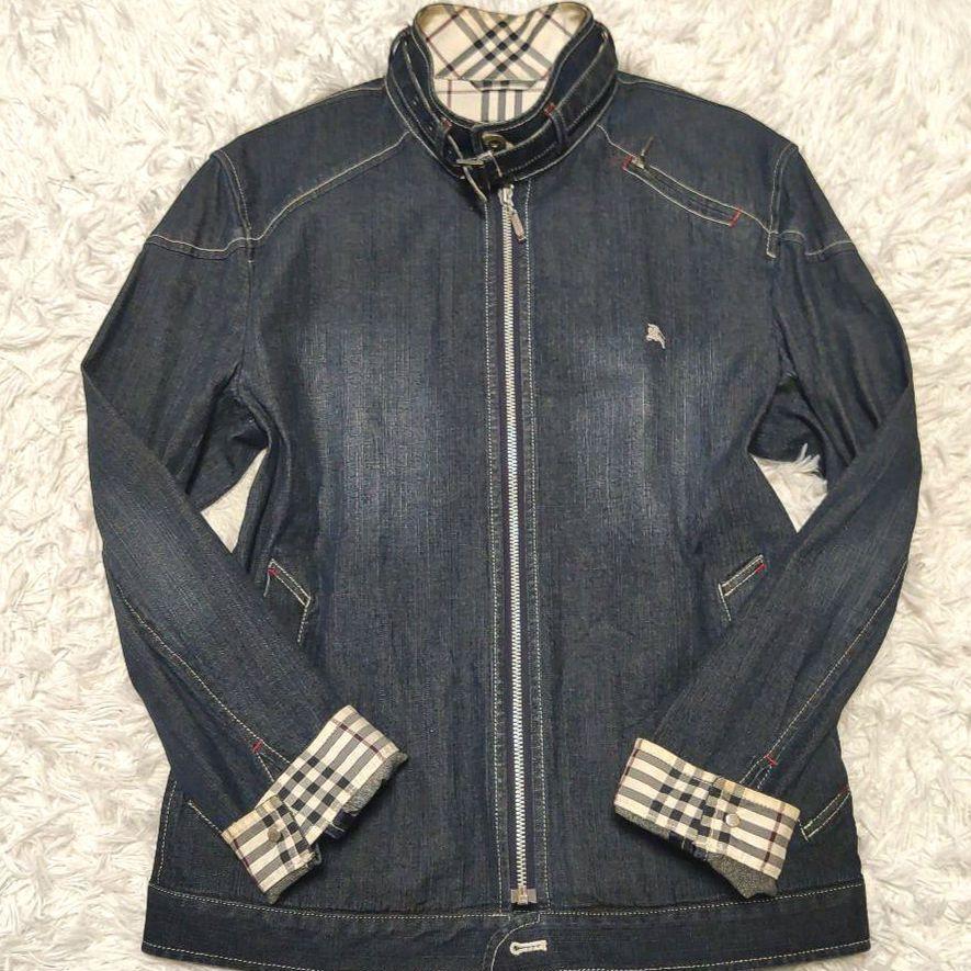 Black Label Nova Check Denim Riders Horse Logo