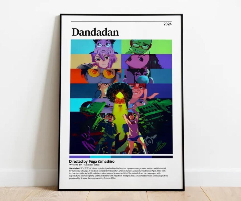 Dandadan Anime Manga Poster Art Print Wall Decor
