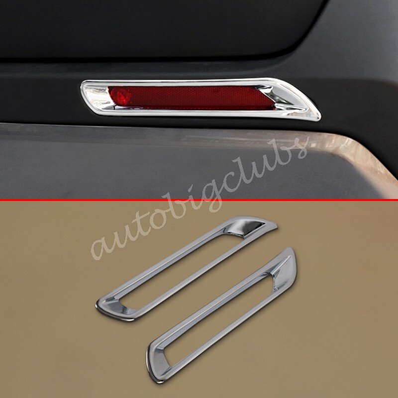 For Toyota RAV4 2019-2025 Chrome Rear Fog Light Bumper Cover Trims Accessories