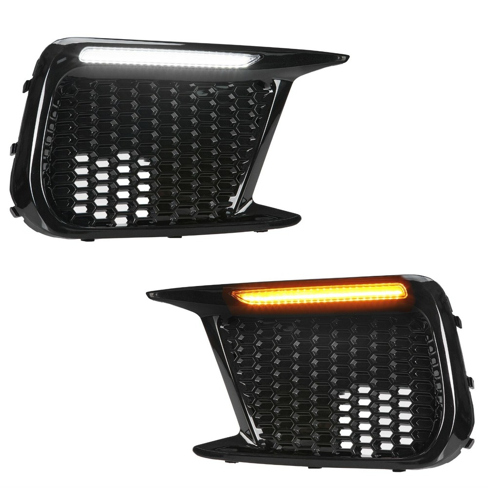 For Subaru WRX STI 2018-2021 LED DRL Fog Light Bezels Daytime Running Lamp 18-21