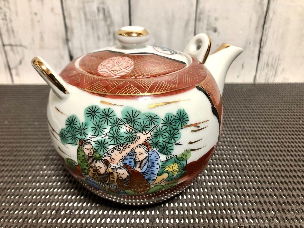 Kutani Ware  Ceramic Incense Teapot Tea Utensils Storage Items