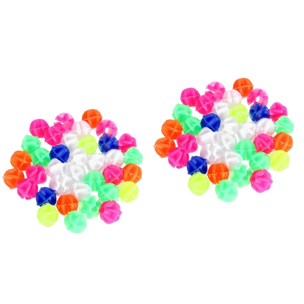 2-Pack Colorful Round Splice Beads for Kids Bike Wheel Spokes