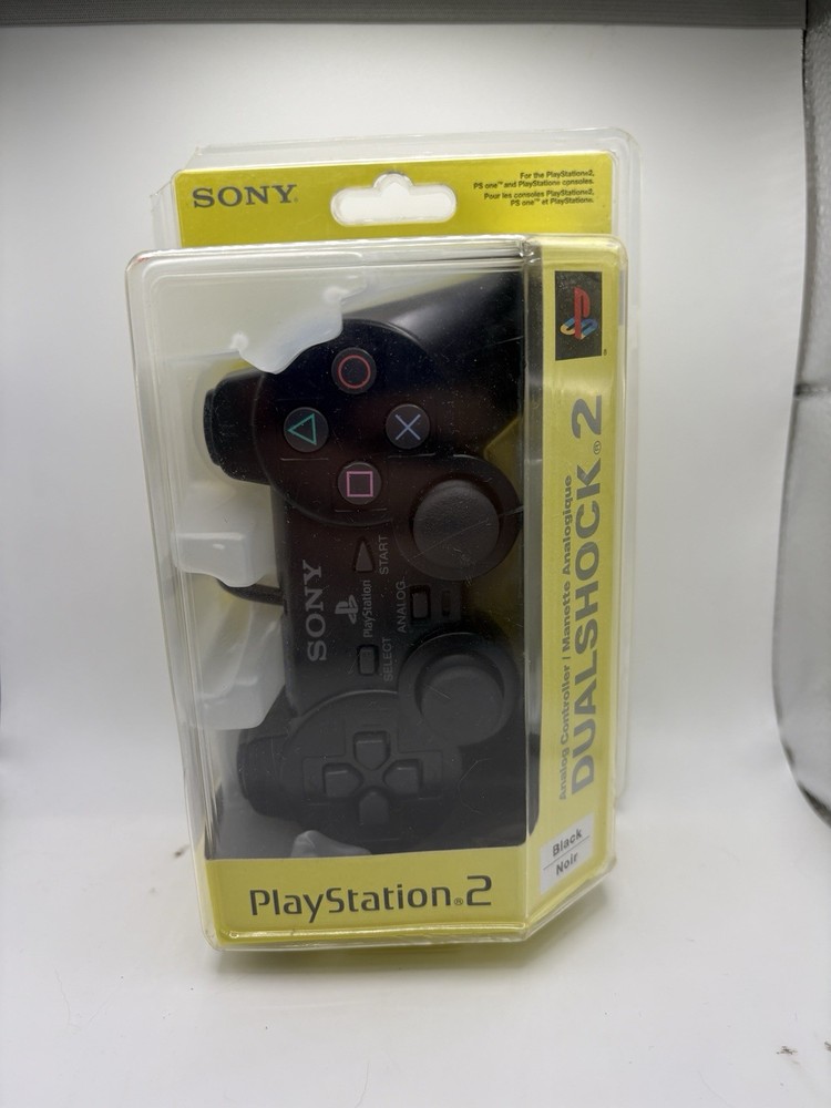 NEW Official OEM Sony PlayStation 2 PS2 Black DualShock 2 Controller - Sealed
