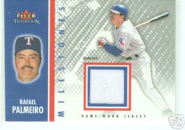 Rafael Palmeiro Texas 03 Fleer Update Game-Worn Jsy Cd