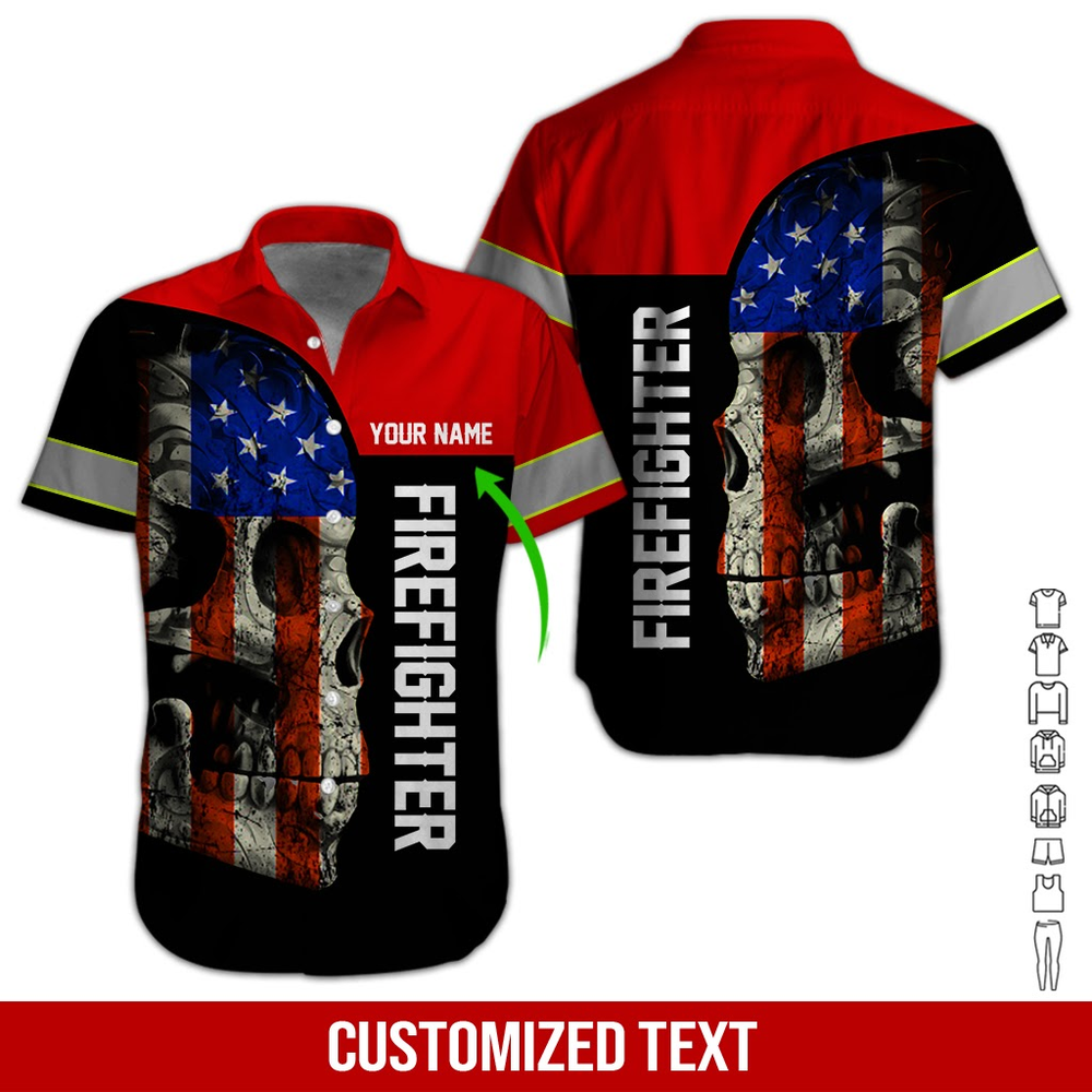 Personalized Firefighter Hawaiian Shirt For Men Women