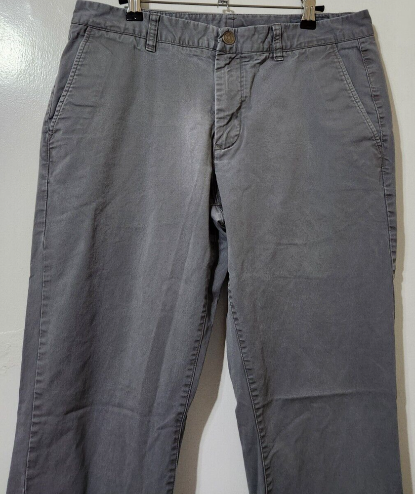 Bonobos Men 33x32 Slim Stretch Washed Canvas Flat Front Office Golf Chino Pants