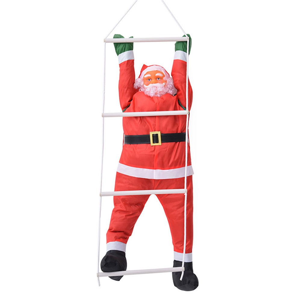 60CM Climbing Rope Ladder Santa Claus Christmas Decorations Outdoor