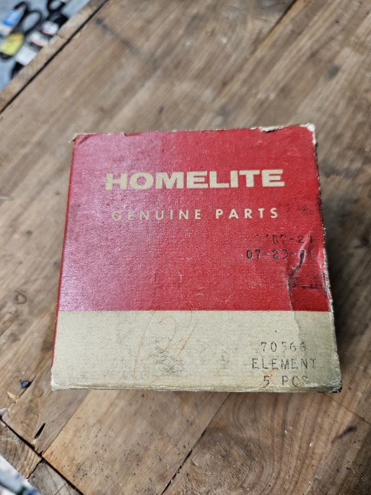 Homelite 70566 Air Filter Element New Old Stock 1 Filter in Box