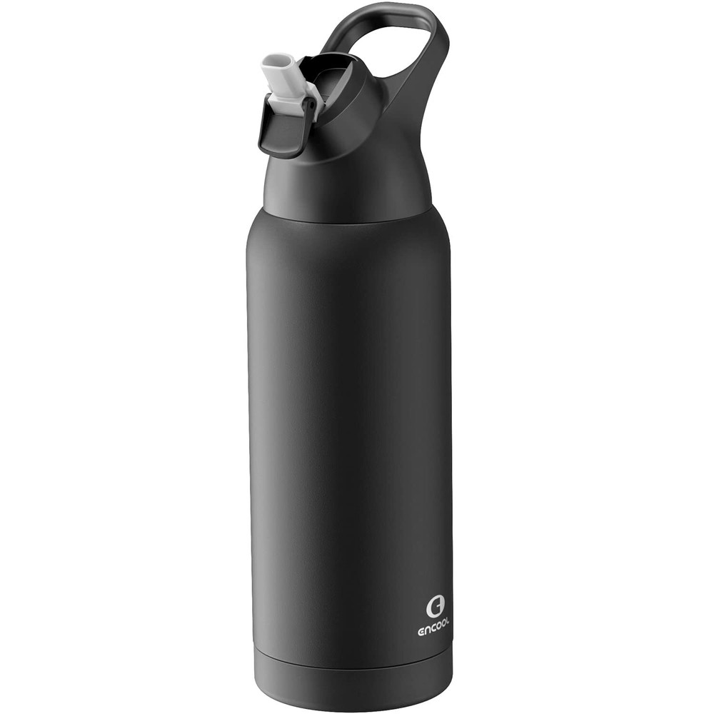 Insulated Stainless Steel Water Bottle with Straw and Carry Loop, Double Wall...