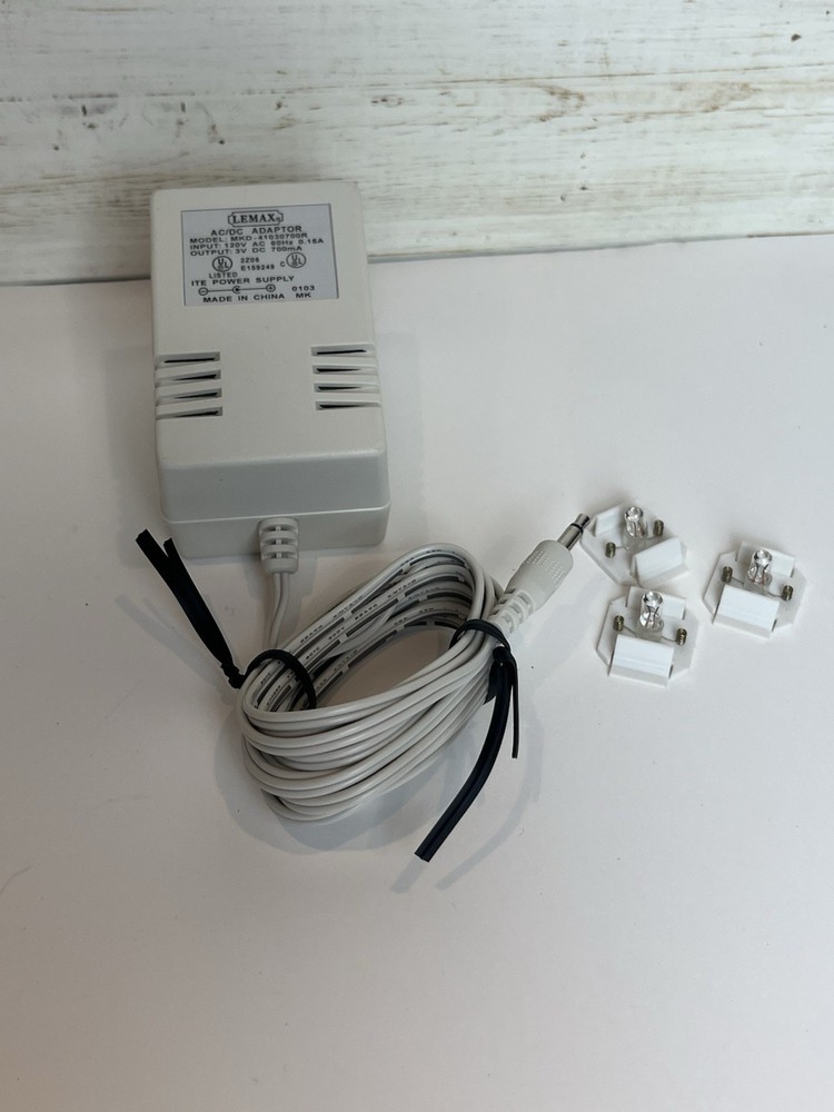 Lemax Christmas Tree Fibre Optics Musical 14660 Replacement Adapter & Bulbs