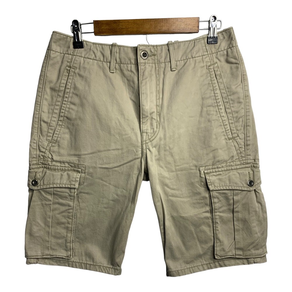 Levi Strauss & Co Mens Cargo Shorts W29  Khaki Beige Cotton