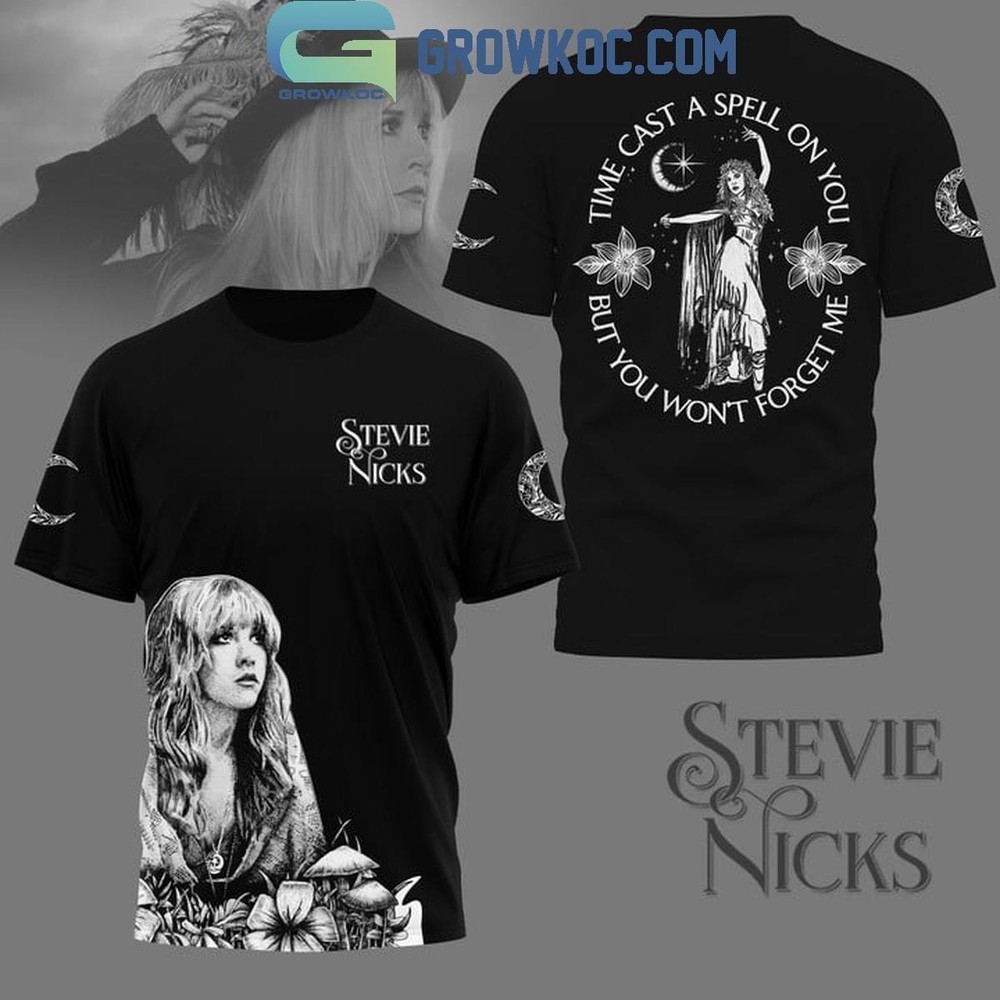 Stevie Nicks Time Cast A Speel On You Black Design T-shirt 3D