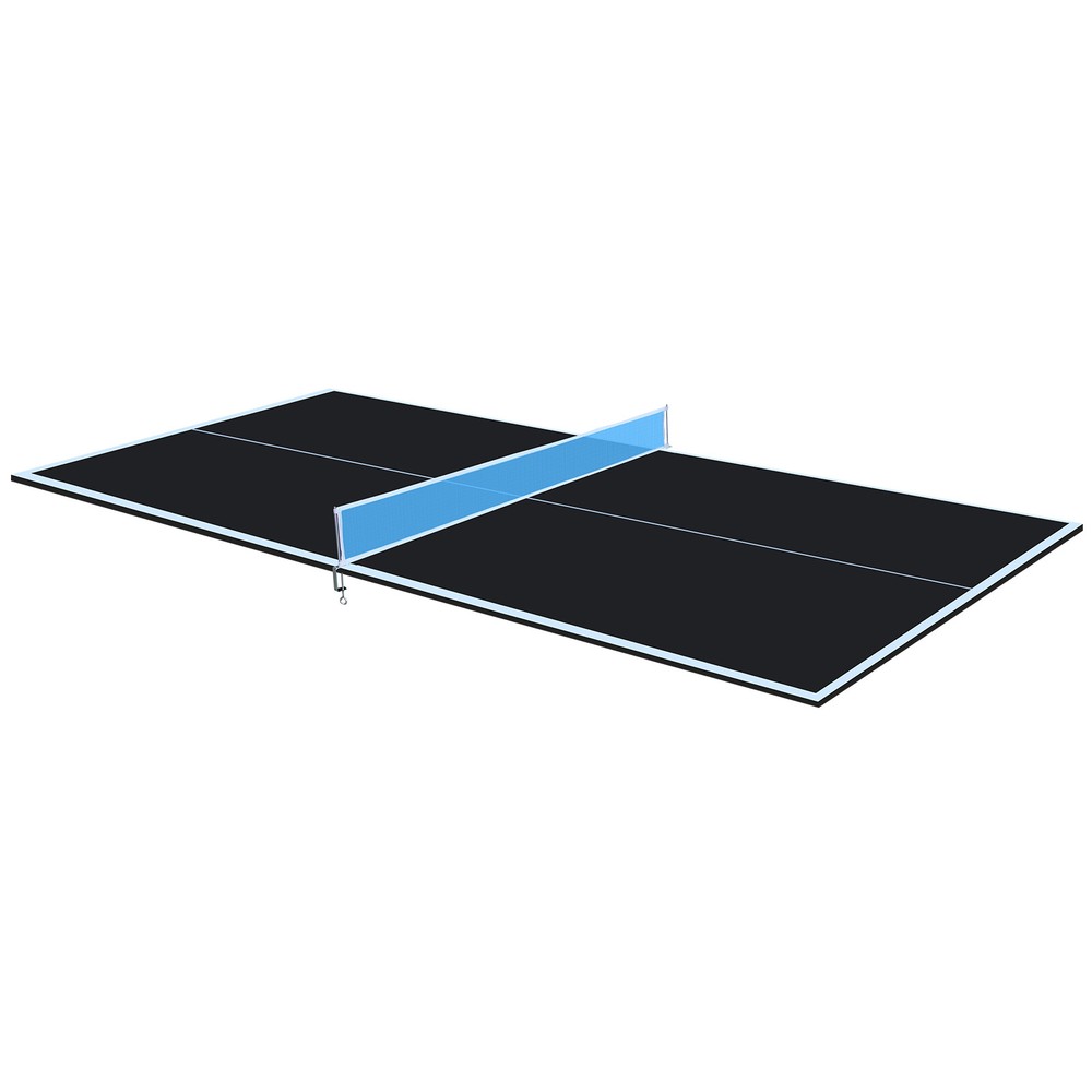8ft Black Foldable Portable Ping Pong Conversion Top for Table Tennis