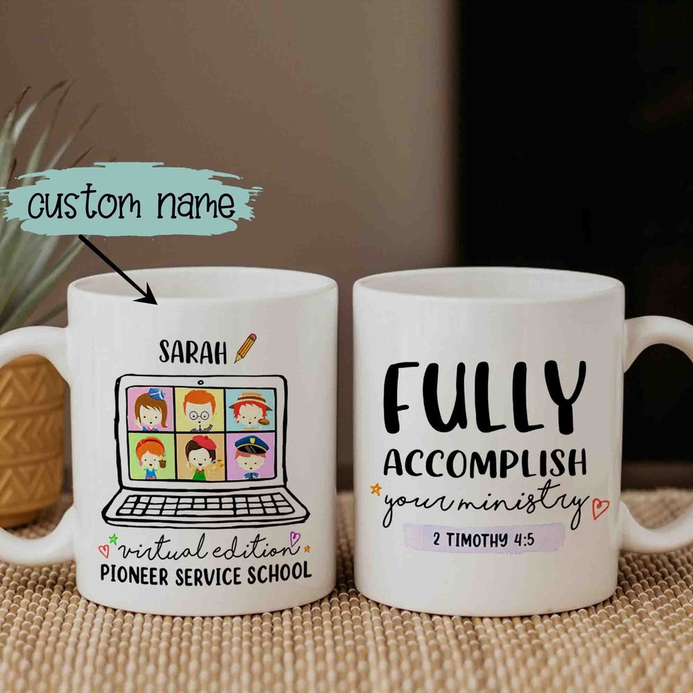 Personalized Pioneer School 2021 Virtual Class Zoom Mug Zoom Virtual Pioneer