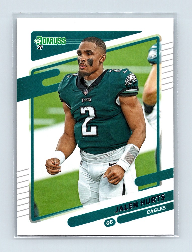 2021 Donruss Jalen Hurts No Helmet Philadelphia Eagles