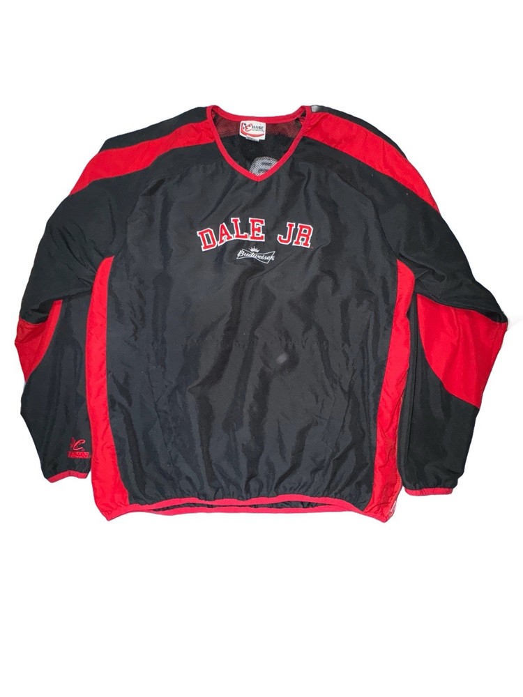 Dale Earnhardt Jr Budweiser #8 NASCAR Men's XL Pullover Jacket by Chase Authentics