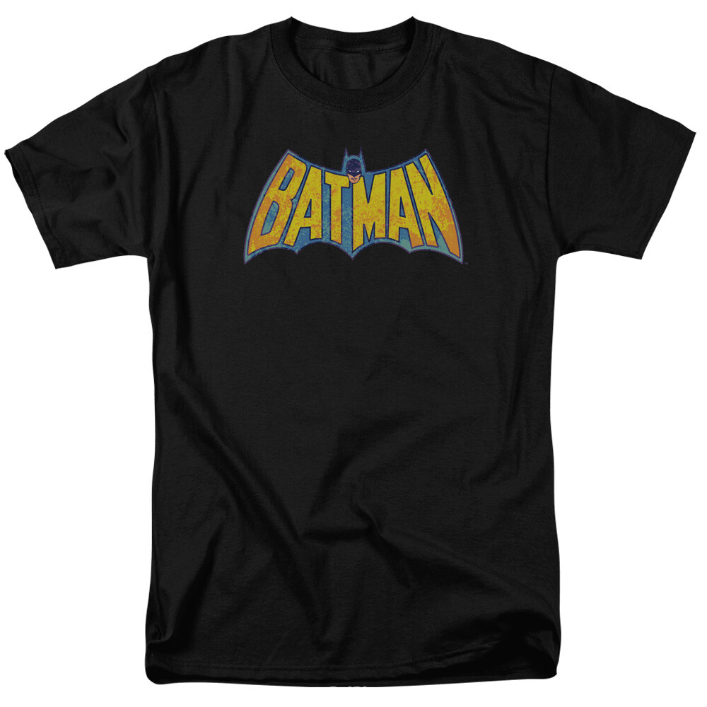 Batman DCo Batman Neon Distress Logo DC Comics Licensed Adult T-Shirt