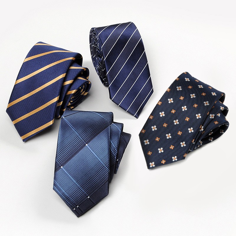 Classic Business Gentleman Plaid Checks Necktie Satin Men's Tie with Gift Box