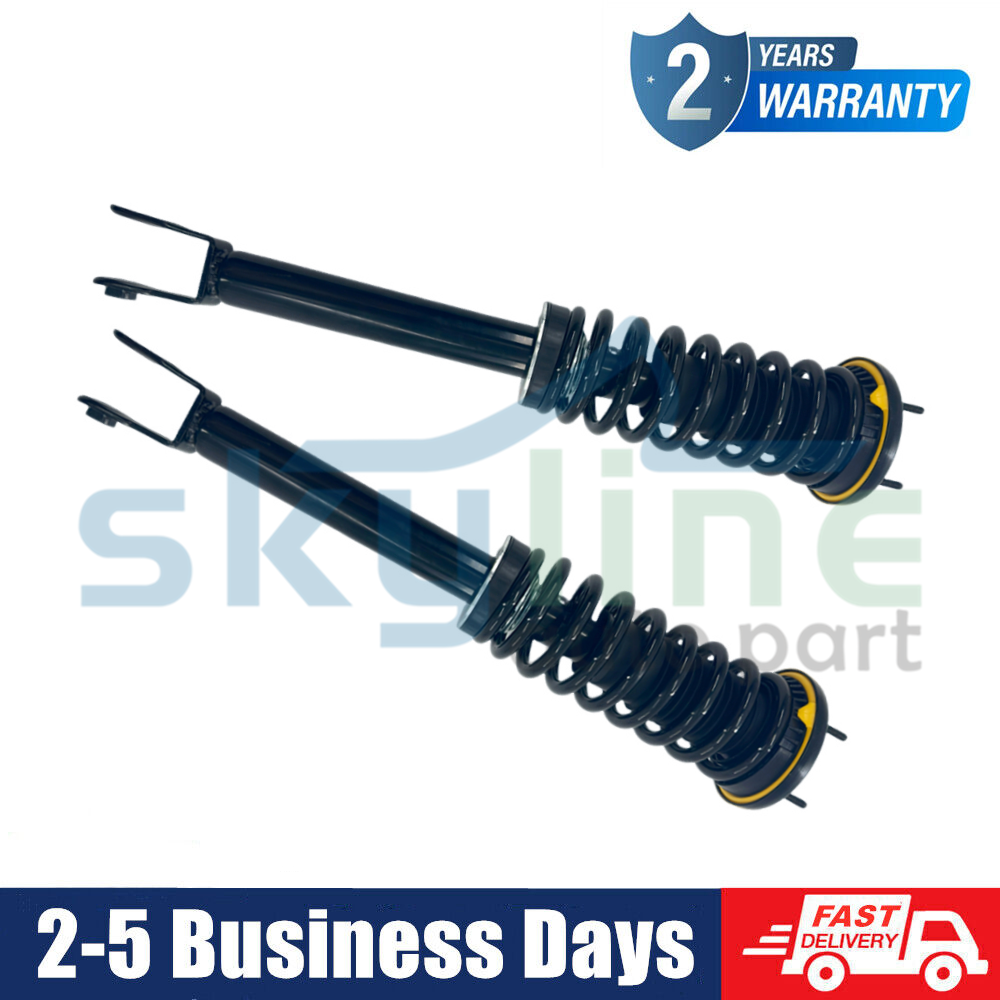 Pair Front Shock Struts Assembly Electric For Jaguar XJ XJR X351 RWD 2WD 2010-19