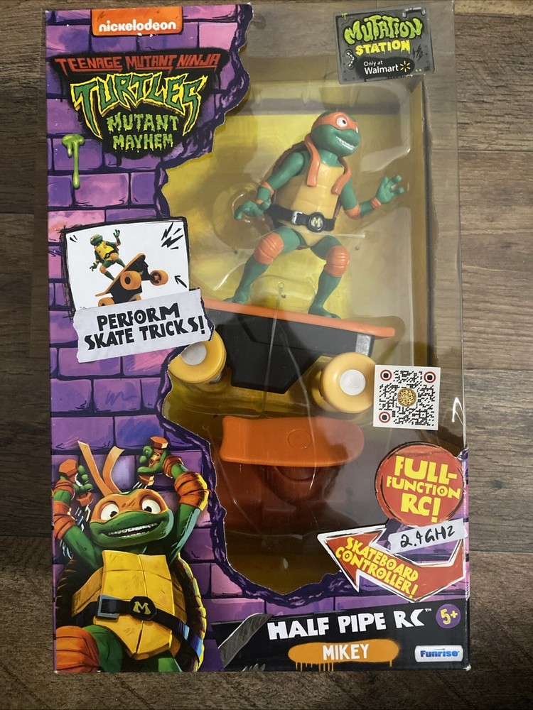 Teenage Mutant Ninja Turtles Mayhem MIKEY Half Pipe RC Skateboard, NEW in BOX