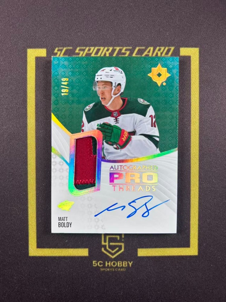 2023-24 Ultimate Pro Auto Threads Patch/49 Matt Boldy FCLE