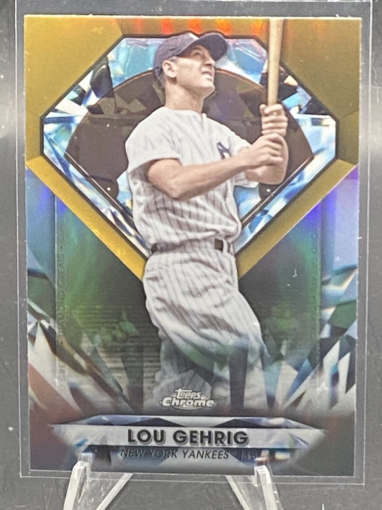 2022 Topps Chrome Lou Gehrig Diamond Greats Die Cut #DGC-51
